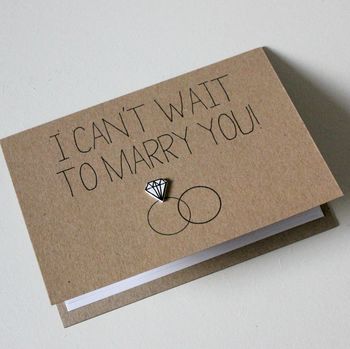 I Can't Wait To Marry You, Diamond Ring Wedding Card, 4 of 5