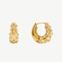 Coral Cz Gold Hoops, thumbnail 1 of 11