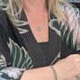 The Rectangle Emerald Necklace, Silver, thumbnail 2 of 11