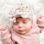 Neutral Floral Three Pack Bow Headbands, thumbnail 2 of 4