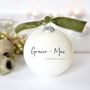Personalised Name Glass Christmas Bauble, thumbnail 1 of 4