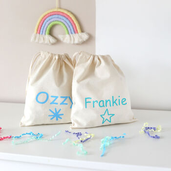 Personalised Cotton Drawstring Bag, 8 of 8