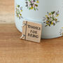Personalised Thank You Keepsake Mini Folding Pewter Card, thumbnail 1 of 7