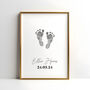 Personalised Large Hand And Footprint Kit With Four Mini Print Cards, thumbnail 5 of 7