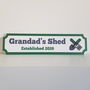 Grandad's Shed Personalised Sign, thumbnail 2 of 2