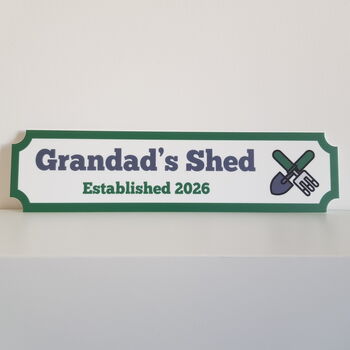 Grandad's Shed Personalised Sign, 2 of 2
