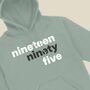 Modern Birth Year In Words Hoodie, thumbnail 7 of 8