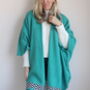 Jade Knitted Blanket Cardigan, thumbnail 4 of 6