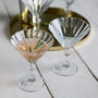 Set Of Two Deco Cocktail Glasses, thumbnail 1 of 5