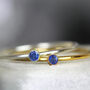 Blue Sapphire Solitaire Ring Gold Or Silver, thumbnail 8 of 12