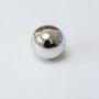 Solid Brass Cylindrical Knob Nickel Finish, thumbnail 4 of 4