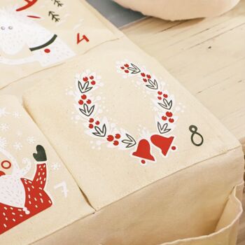 Personalised Fabric Fill Your Own Advent Calender, 3 of 6