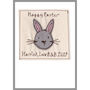Personalised Rabbit New Baby Girl Or 1st Birthday Card, thumbnail 8 of 12