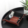 Personalised Dad's Luxury Brown Valet Tray, thumbnail 3 of 3