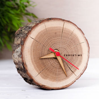 Freestanding Oak Wooden Clock, 2 of 3