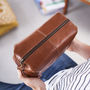 Best Man Leather Wash Bag, thumbnail 4 of 7