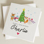 Personalised Cute Merry Christmas Card, thumbnail 1 of 7