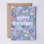 A Pack Of Four Floral Birthday Cards For Women, thumbnail 5 of 6