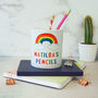 Personalised Rainbow Pencil Pot, thumbnail 1 of 3