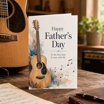 Father’s Day Guitar Card, 2 of 6