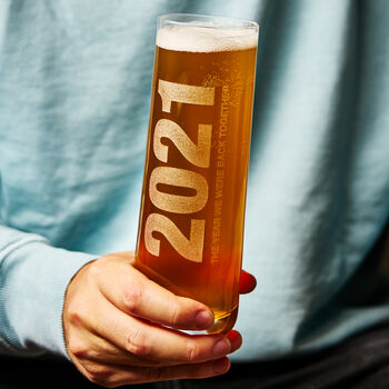 Personalised Together Again 2021 Beer Glass, 4 of 6