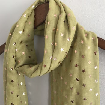 Rose Gold Star Scarf, 6 of 10