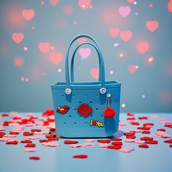 Valentine’s Day Gift Bundle, ‘Love’ Charms, Fluffy Heart Keyring, 9 of 12