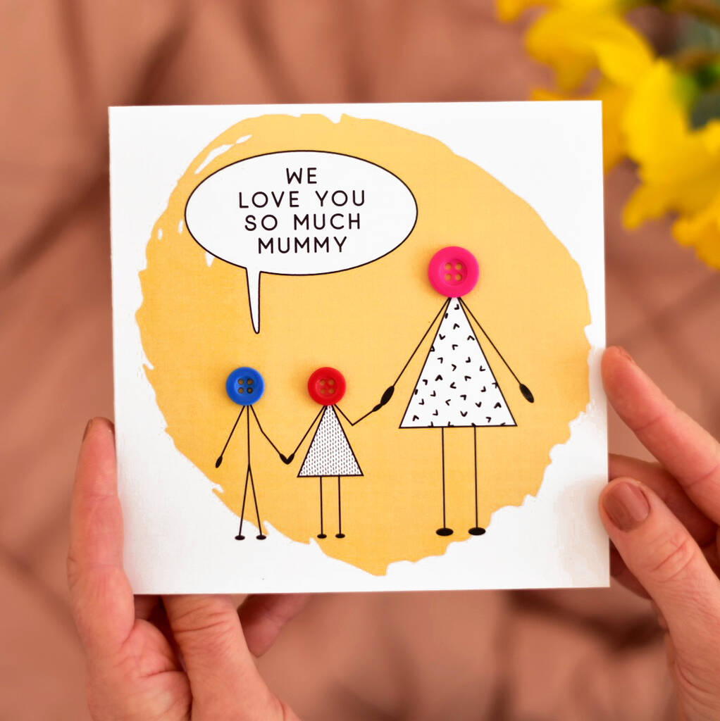 'Love You Mummy' Card, 1 of 4