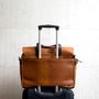 Leather Travel Laptop Briefcase Satchel, thumbnail 2 of 10