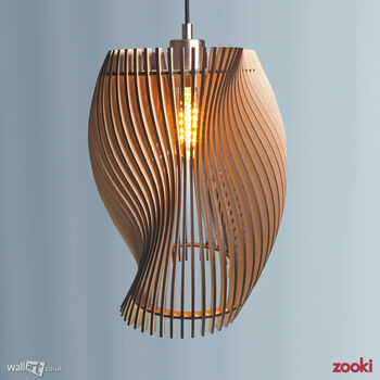 Zooki 33 'Hypnos' Wooden Pendant Light, 5 of 10