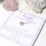 Kunzite Necklace Sterling Silver, Love And Serenity, thumbnail 4 of 6