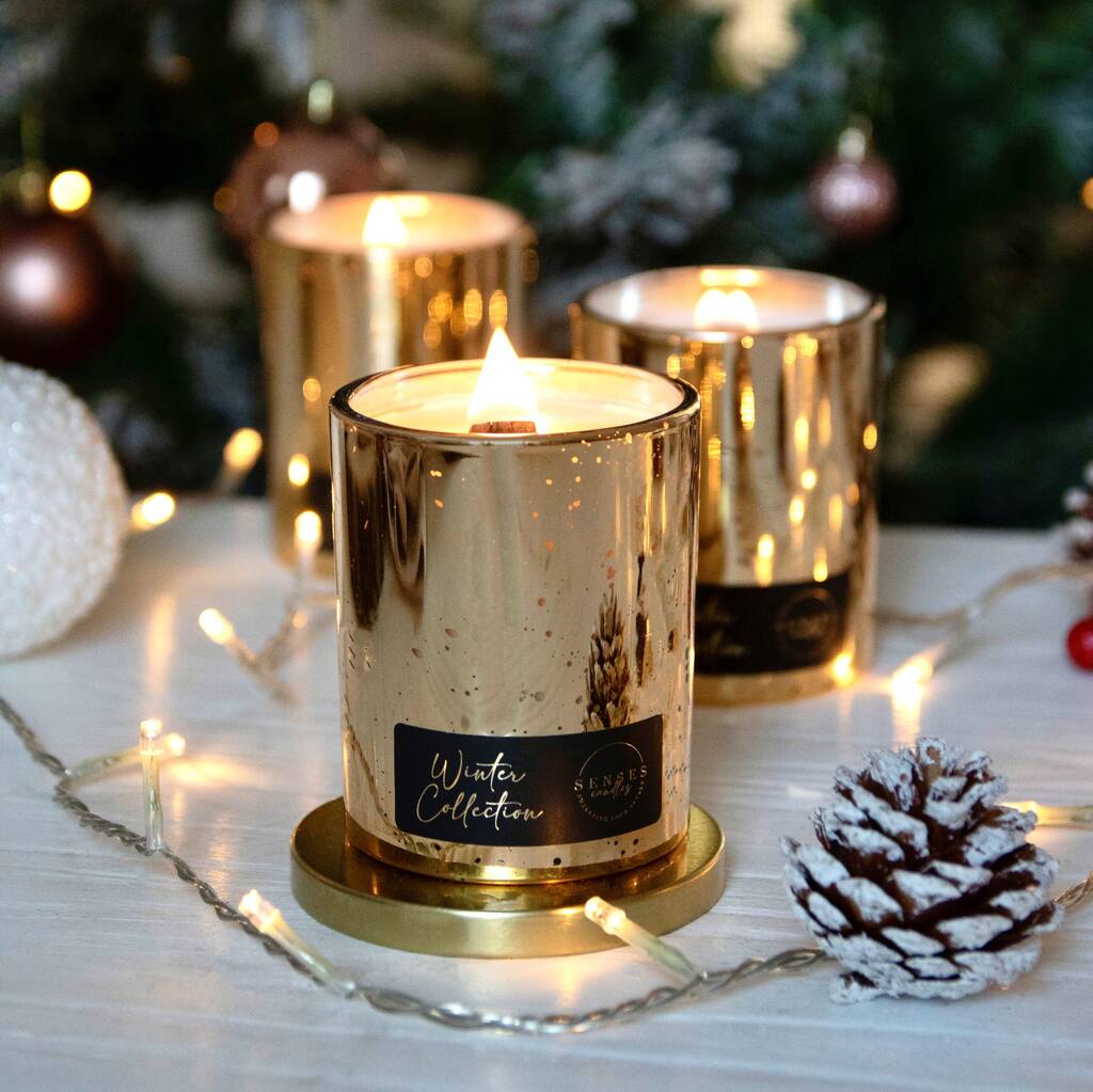 Spiced Orange Winter Handmade Candle, Coconut Wax By Senses Candles