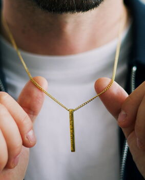 Personalised Bar Necklace, 2 of 6
