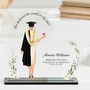 Personalised Graduation Daisy Heart Plaque Gift, thumbnail 1 of 11