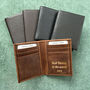 Personalised Leather Wallet, Anniversary Gift, thumbnail 11 of 12