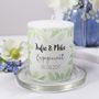 Engagement Personalised Patterned Candle, thumbnail 5 of 10