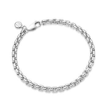 Sterling Silver Box Chain Bracelet, 4 of 4