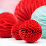 Red Honeycomb Party Decorations, thumbnail 2 of 4