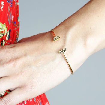 Sun And Moon Bangle Silver/Gold Vermeil, 2 of 8