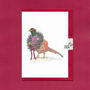 Woodland Christmas: Festive Pheasant Christmas Card, thumbnail 4 of 9