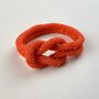 Fair Trade Handmade Glass Bead Knot Tube Bracelet, thumbnail 6 of 12