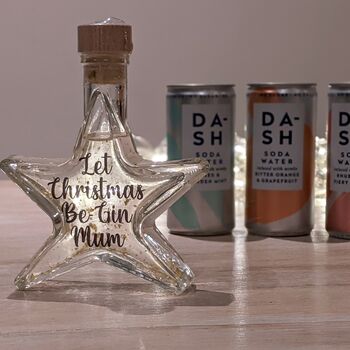 Personalised Christmas Gin Star, 7 of 10
