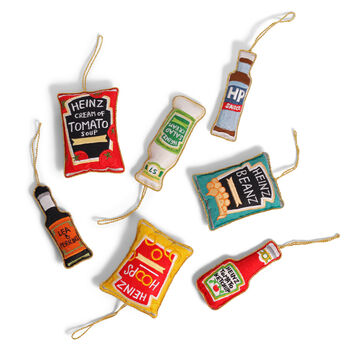 Heinz Lea And Perrins Embroidered Christmas Decoration, 10cm, 2 of 2