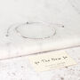 40 The New 30, Sterling Silver 40th Birthday Morse Code Bracelet, thumbnail 1 of 6