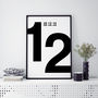 Date Of Birth Typographic Print, thumbnail 12 of 12