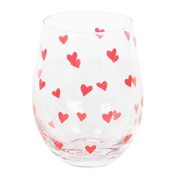 Heart Print Stemless Glass, 4 of 4