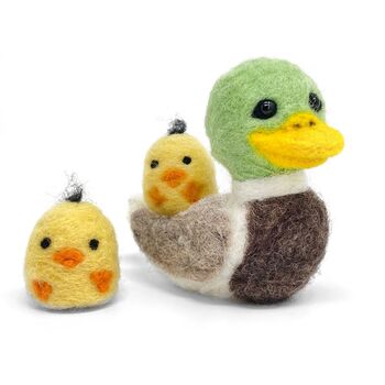 Duck And Ducklings Needle Felting Craft Kit, 3 of 3