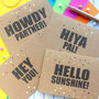 Personalised Hello Card With Gold Dots, thumbnail 2 of 7