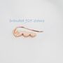 Sterling Silver Heart Crawler Earrings, thumbnail 7 of 11