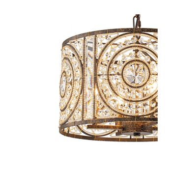 Four Light Sparkling Crystal Glass Statement Chandelier, 9 of 10